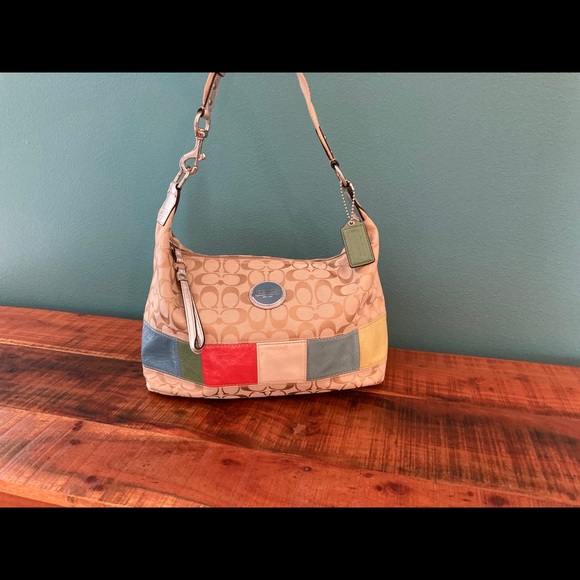 Coach Handbags - Signature Coach Patchwork Stripe Purse